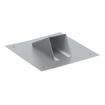 Metal sheet snow catcher, light grey colour