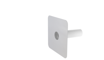 Round safety overflows with integrated PVC sleeve Round safety overflows with integrated PVC sleeve